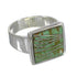 Turquoise Southwestern Genuine Sterling Silver Ring Size 5-3/4 YX86574